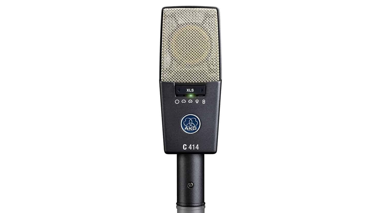 akg c414 front shot that displays polar pattern selector